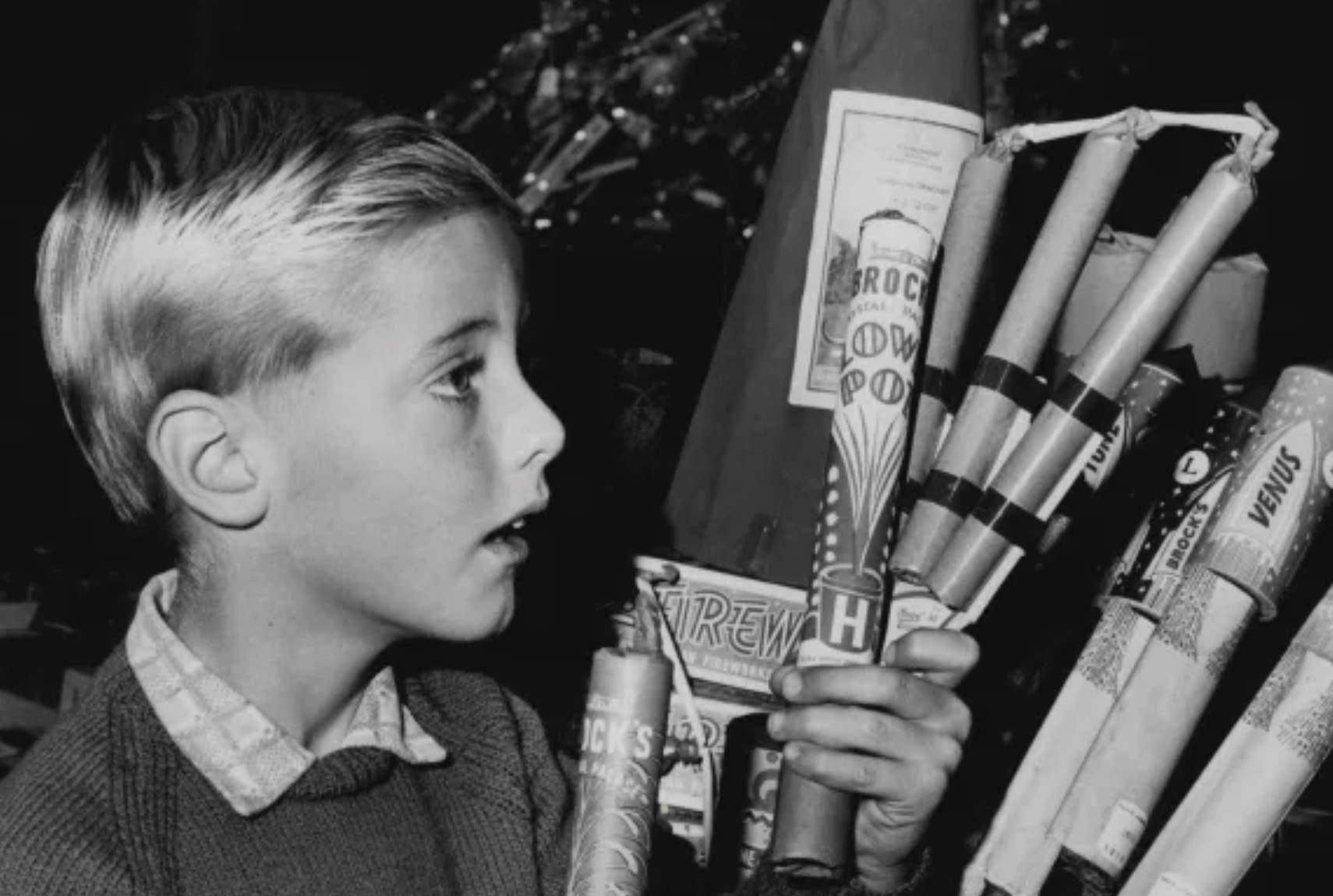 Australian kid with some new fireworks 